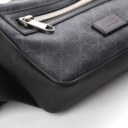 Gucci Soft GG Supreme Monogram Web Belt Bag Black Grey 7 of 8