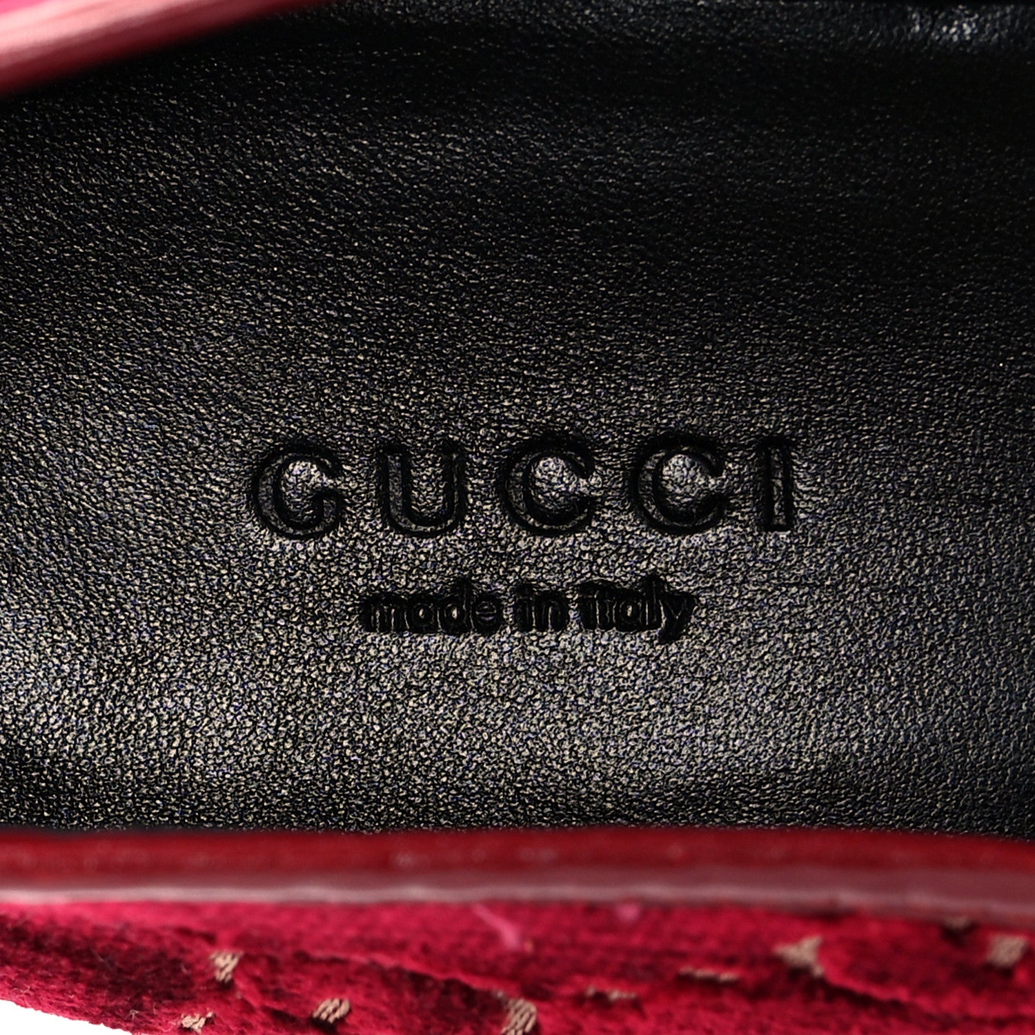 Gucci Velvet GG Monogram Horsebit Womens Jordaan Loafers 37.5 Red Cipria 8 of 8