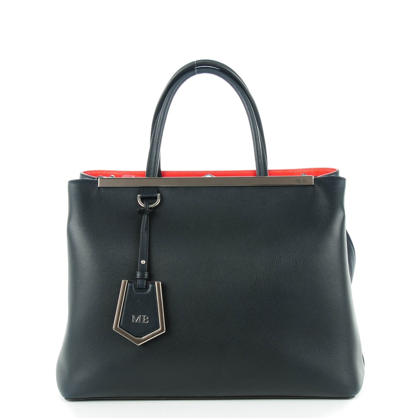 Vitello Dolce Marmol Regular 2Jours Tote Blue Notte Papavero