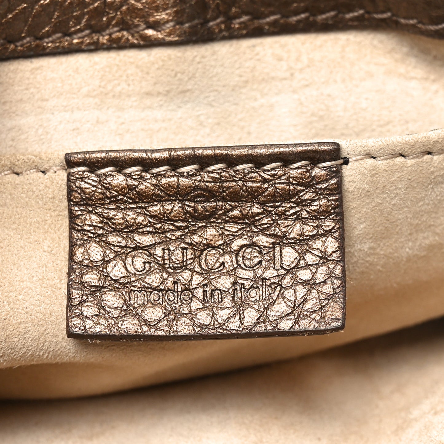Metallic Pebbled Calfskin Small 1973 Chain Shoulder Bag Winter Leaf