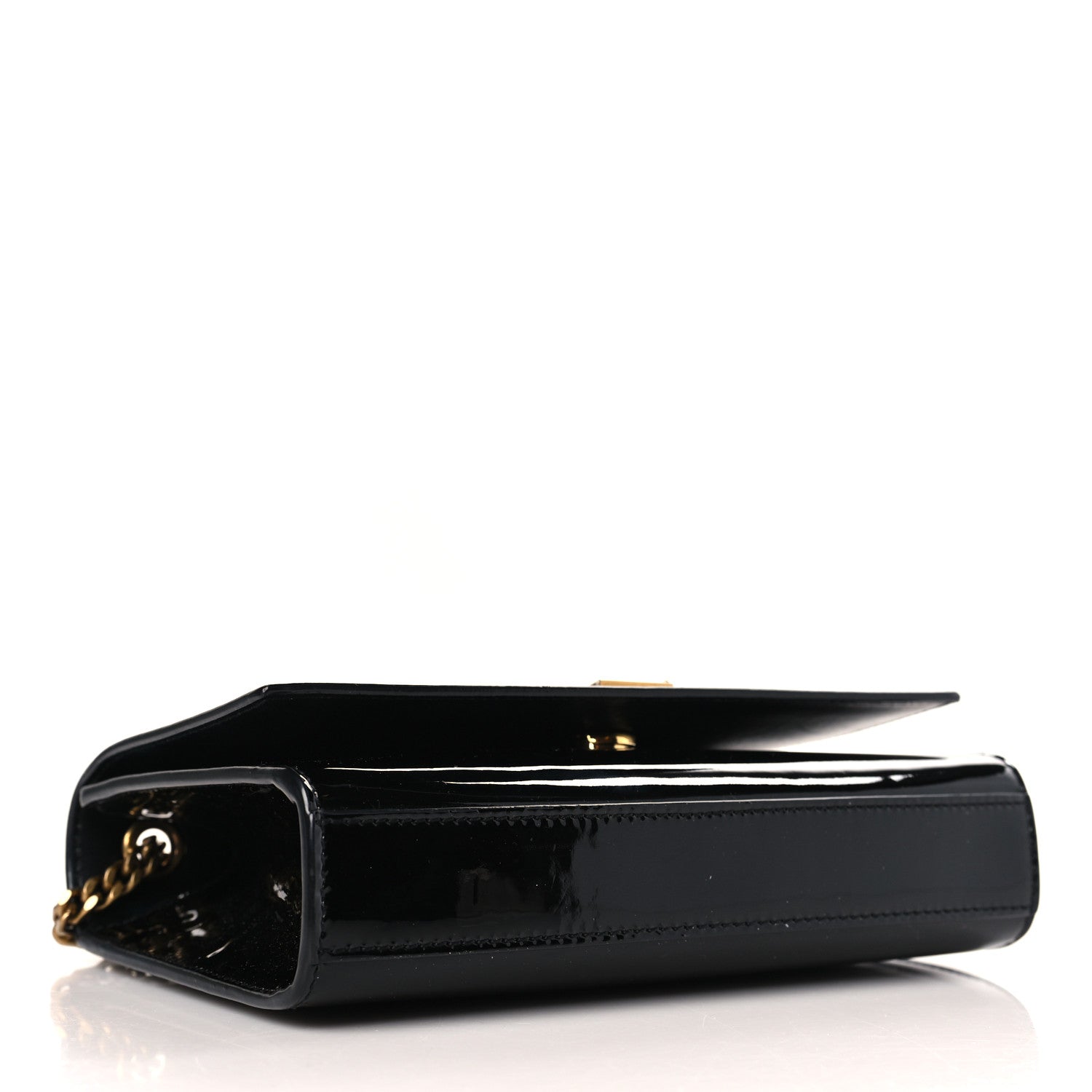 Saint Laurent Patent Small Monogram Kate Satchel Black 4 of 11