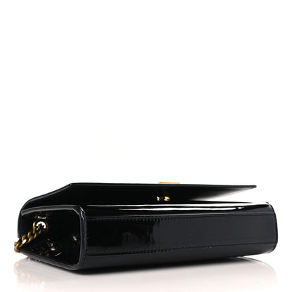 Saint Laurent Patent Small Monogram Kate Satchel Black 4 of 11