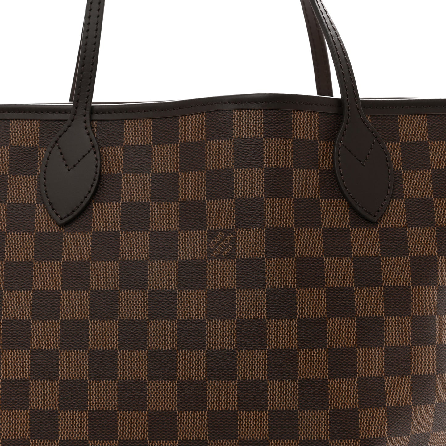 LOUIS VUITTON Damier Ebene Neo Neverfull MM Rose Ballerine
