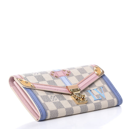 Louis Vuitton Damier Azur Summer Trunks Sarah Wallet NM 4 of 6