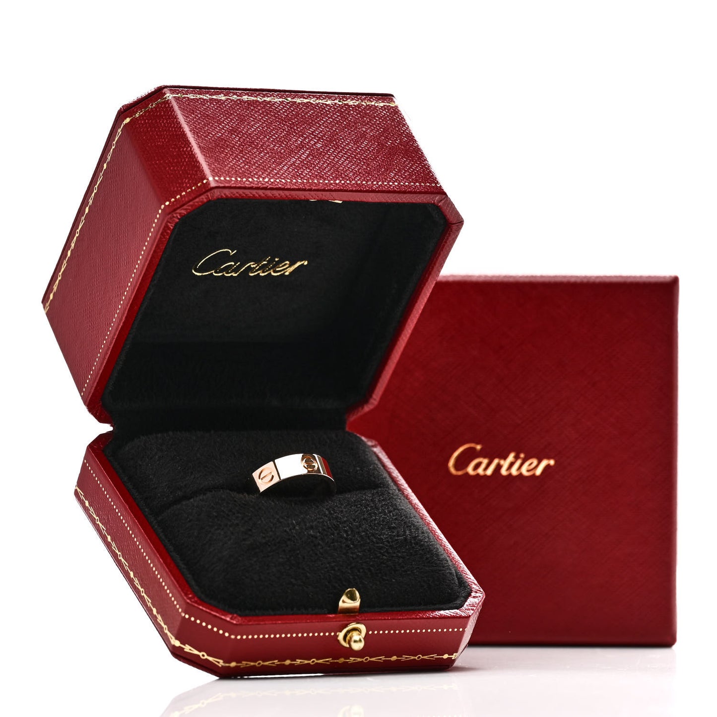 18K Pink Gold 5.5mm LOVE Ring 55 7.25