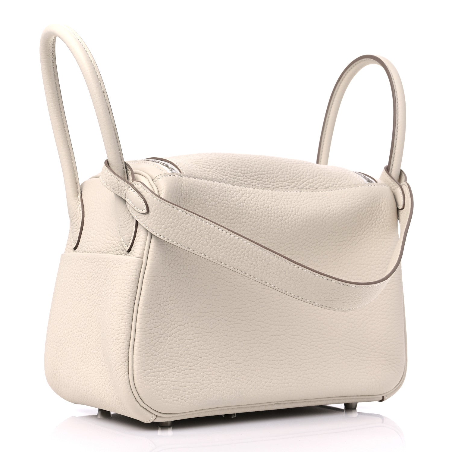 Hermes Taurillon Clemence Lindy 26 Craie 3 of 10