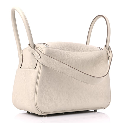 Hermes Taurillon Clemence Lindy 26 Craie 3 of 10
