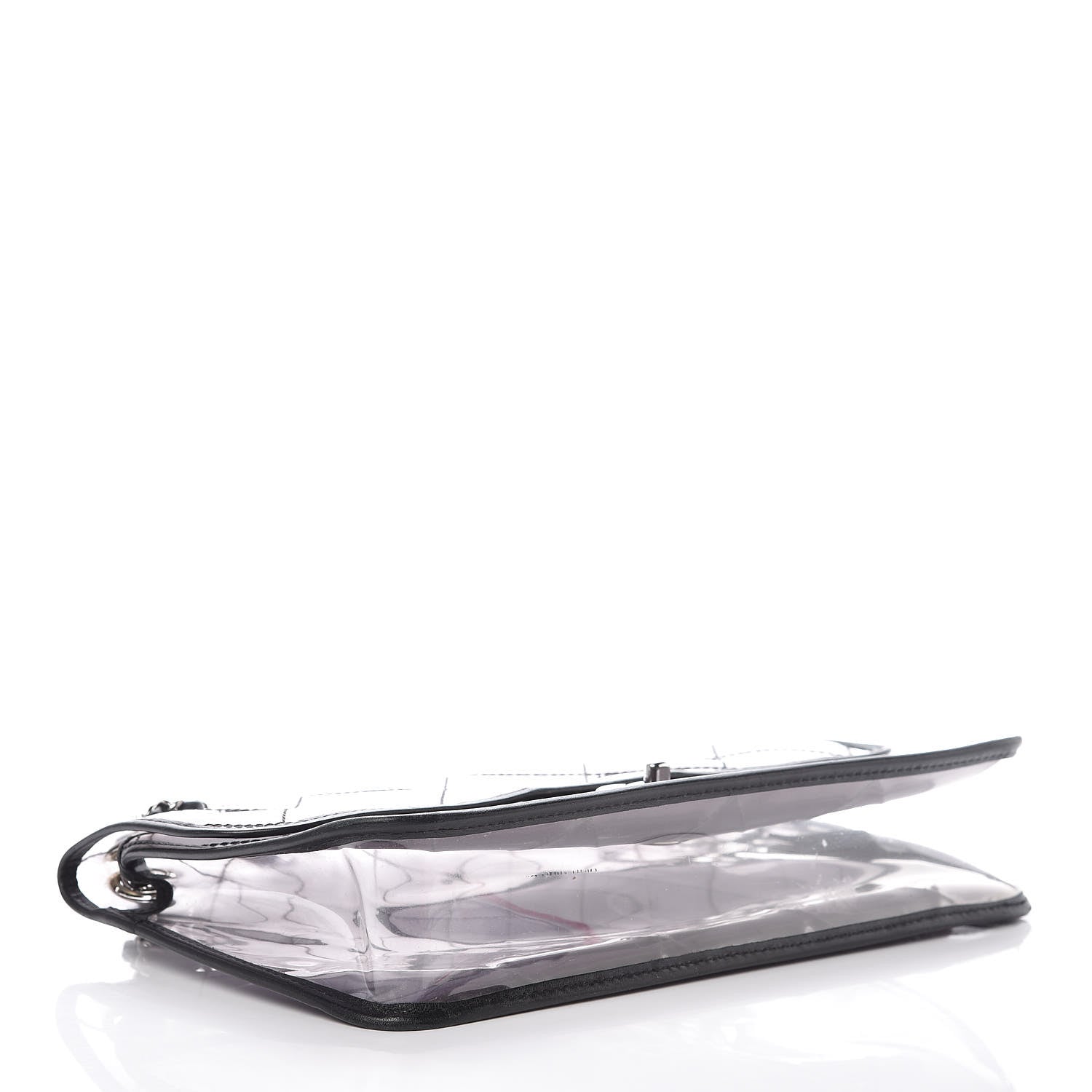 Chanel Vinyl Quilted Degrade Jumbo Single Flap Black 5 of 15