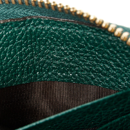 Gucci Grainy Calfskin Zumi Zip Around Wallet Vintage Green 7 of 8