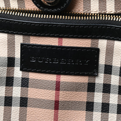 Burberry Haymarket Check Small Canterbury Tote Black 6 of 8