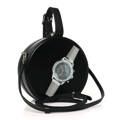 Louis Vuitton Calfskin Vintage Stickers Petite Boite Chapeau Black 3 of 9