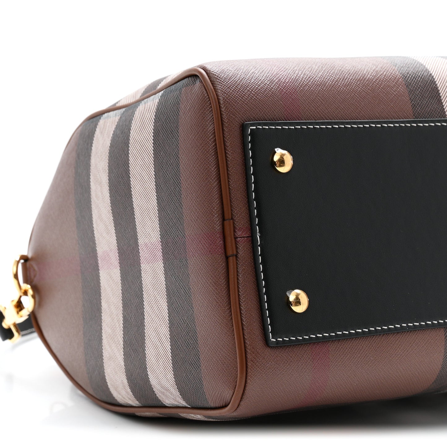 E-canvas Check Bowling Bag Dark Birch Brown