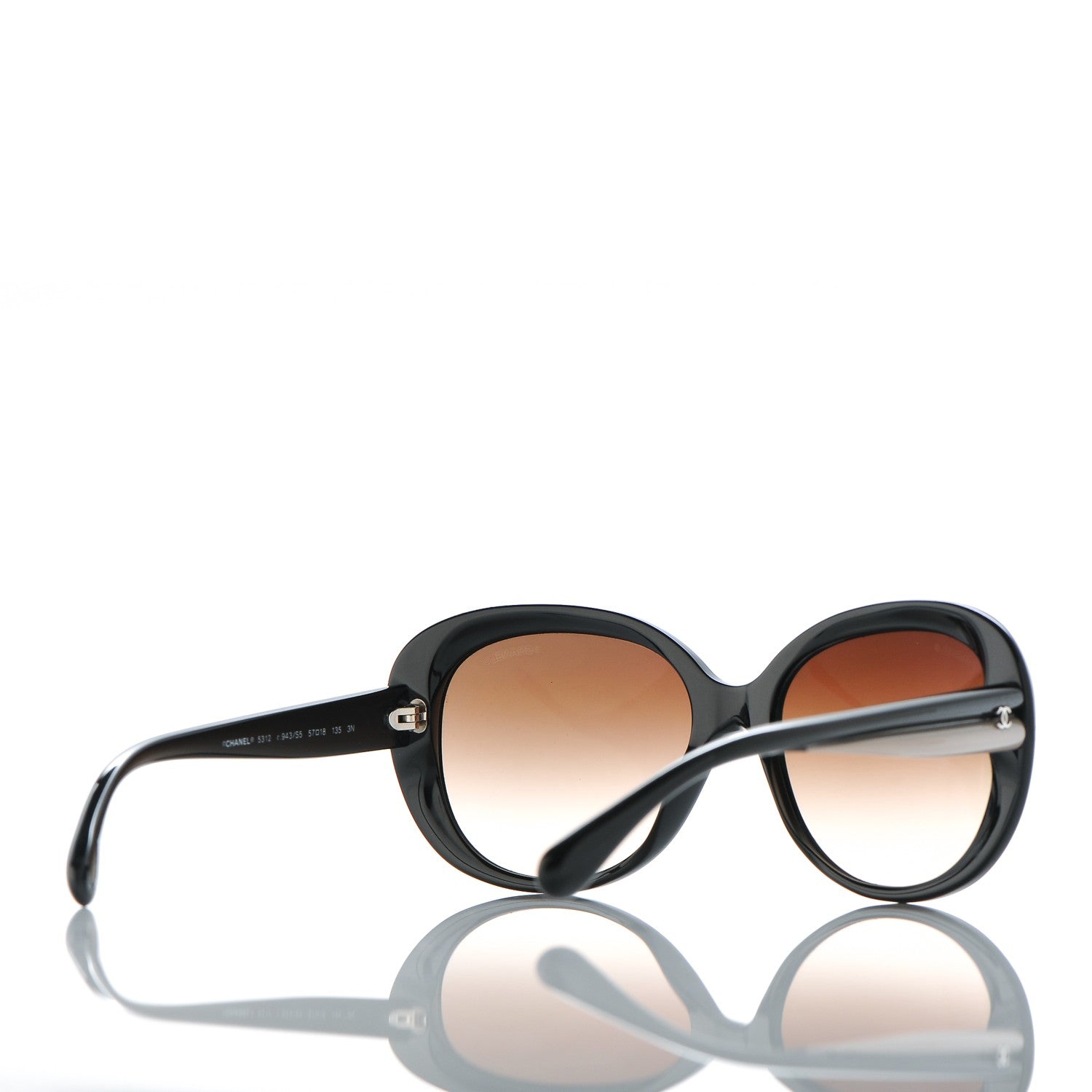 Chanel Signature Oval Sunglasses 5312 Black 4 of 8
