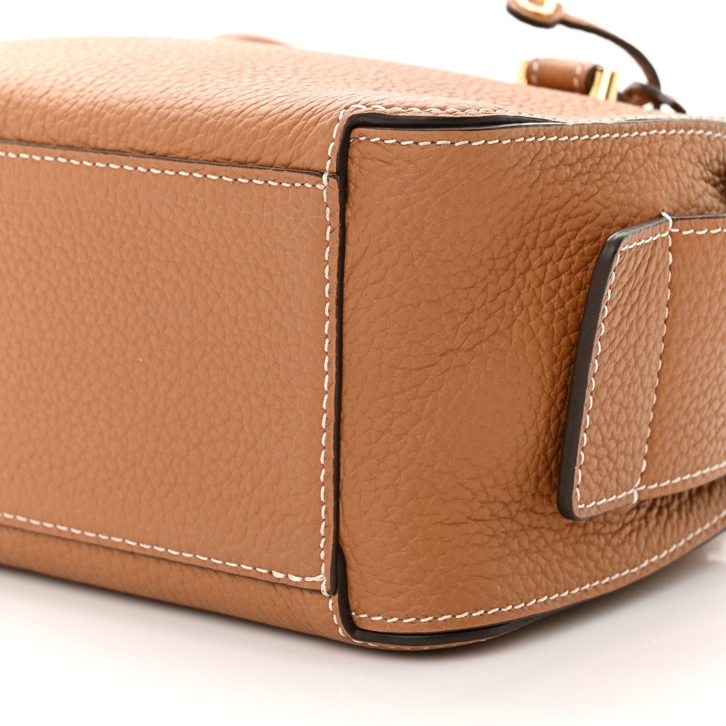 Taurillon Soft Mini Cool Box Satchel Vegetal Ivory