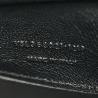 Saint Laurent Grain De Poudre Medium Classic Monogram Kate Satchel Black 7 of 10