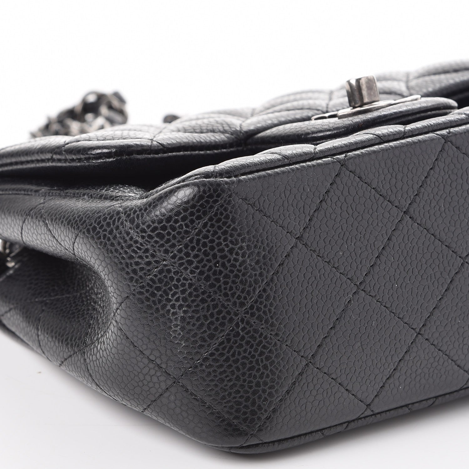 Chanel Caviar Quilted Mini Square Flap Black 9 of 10
