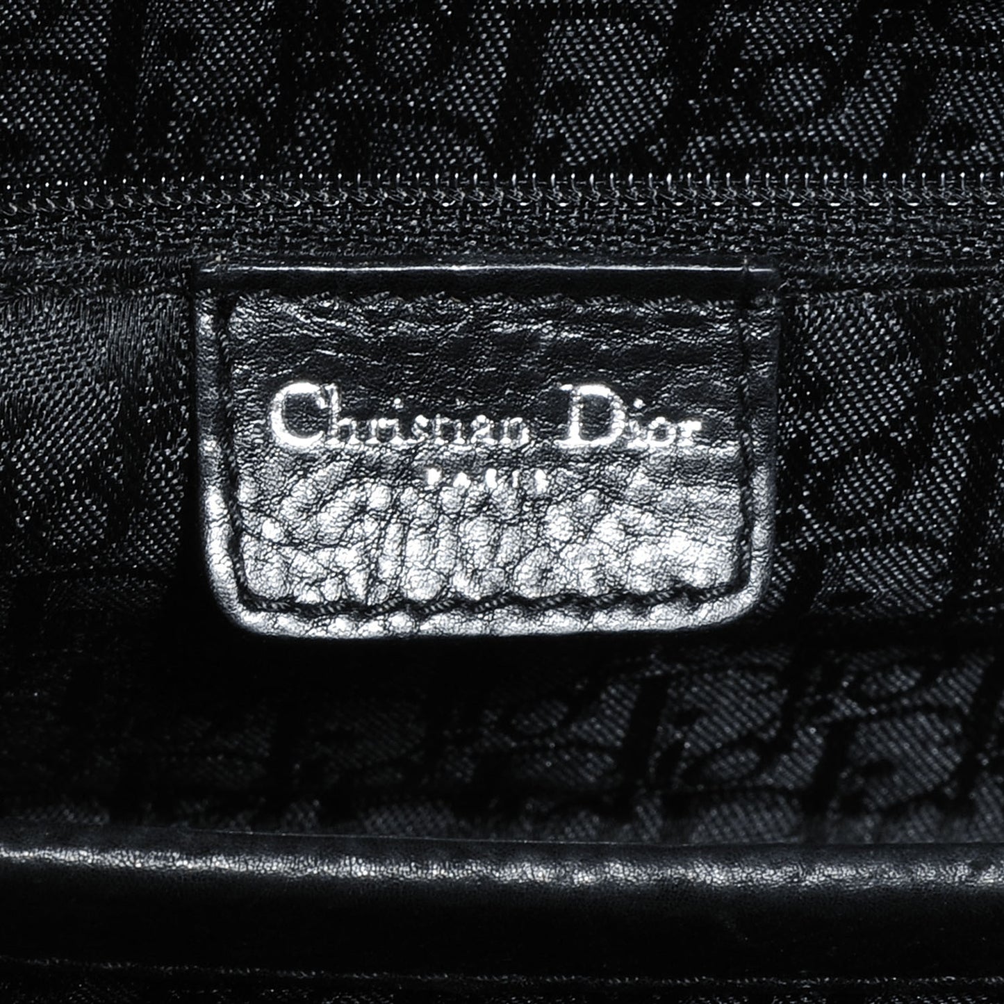 Calfskin Cannage Stitched Lady Dior East West Black