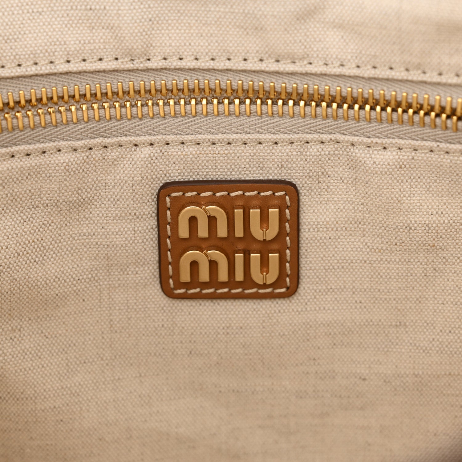 Miu Miu Soft Calf Softy Small Ivy Tote Bag Caramel 6 of 11