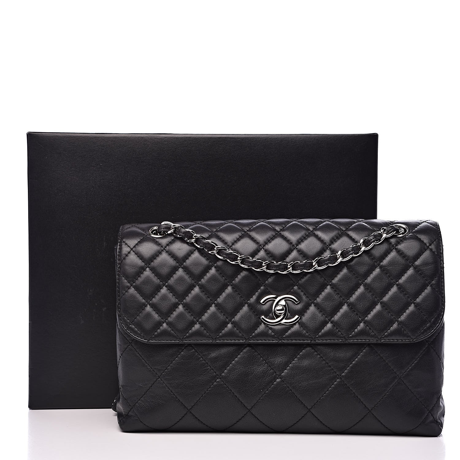 Chanel Calfskin Quilted In The Business Flap Bag Black 16 of 16