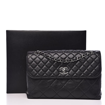 Chanel Calfskin Quilted In The Business Flap Bag Black 16 of 16