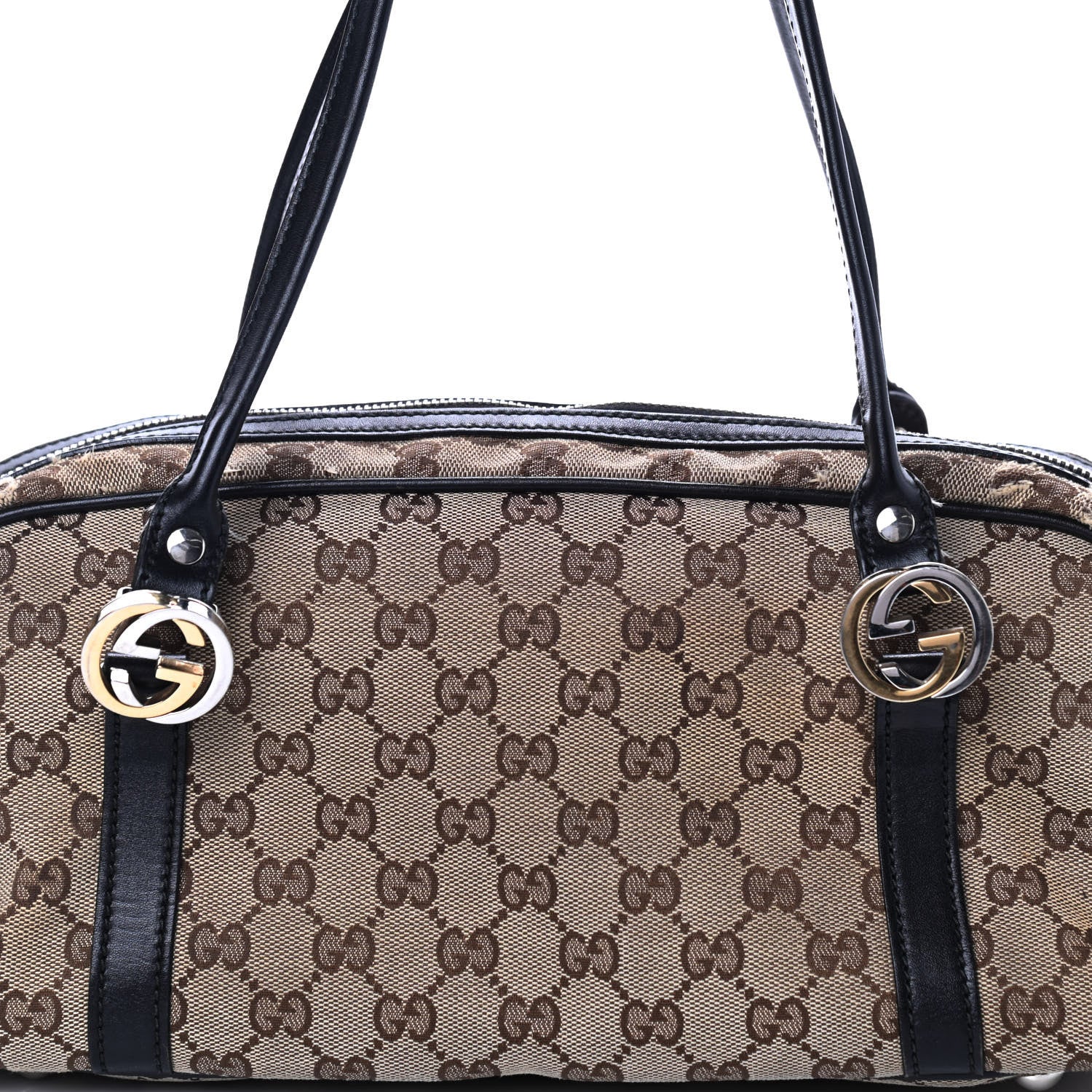 Gucci Monogram GG Twins Boston Dark Brown 8 of 10