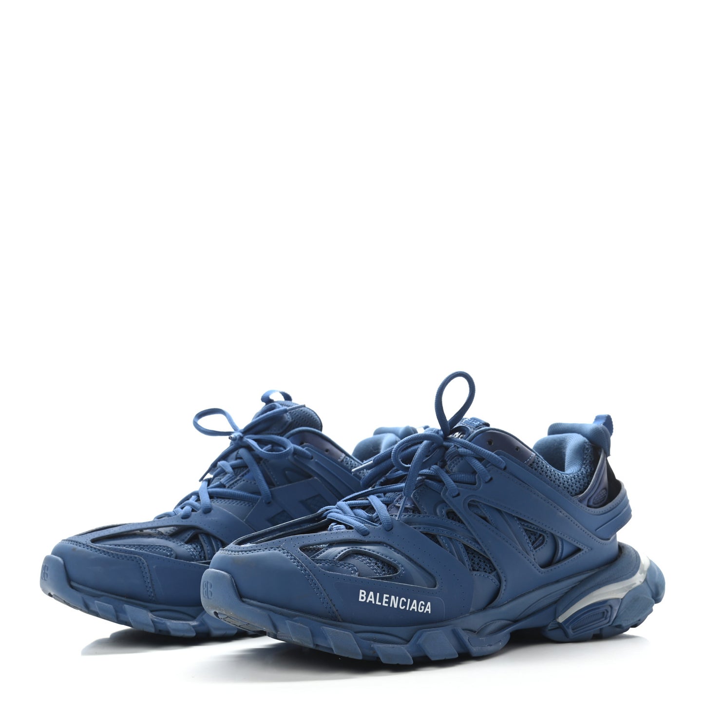 Mesh Nylon Mens Track LED Sneakers 44 Blue Grey White