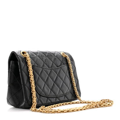 Chanel Aged Calfskin Quilted 2.55 Reissue Mini Flap Black 3 of 10