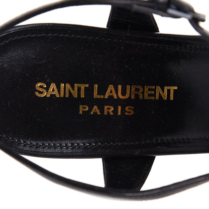 Saint Laurent Vendome Bianca 85 Platform Sandals 37.5 Black 7 of 11