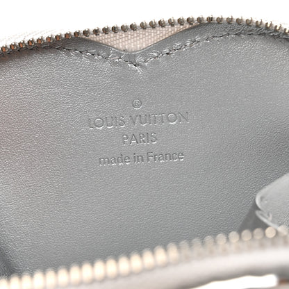 Louis Vuitton Monogram Mirror Heart Coin Purse Silver 6 of 7