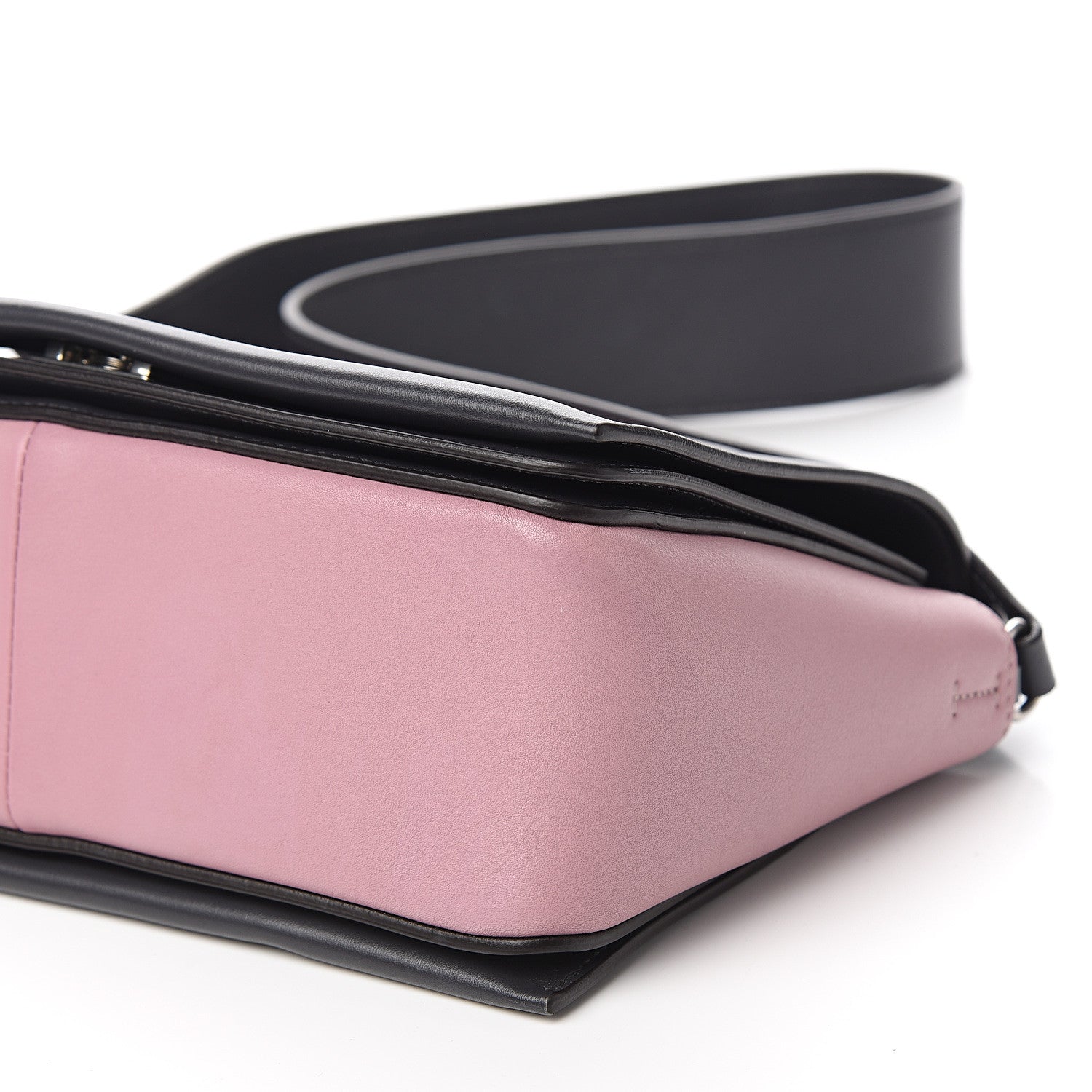 Celine Shiny Smooth Calfskin Medium Frame Shoulder Bag Liquorice Antique Rose 8 of 9