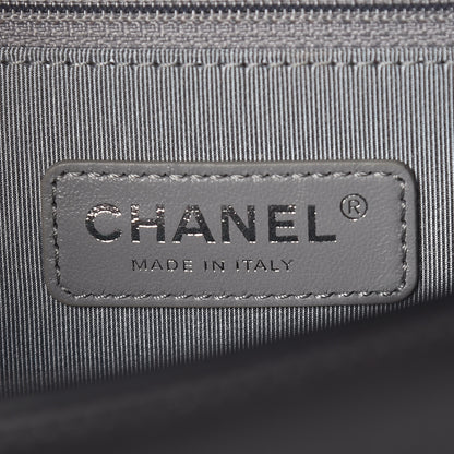 Chanel Lambskin Chevron Quilted New Medium Boy Flap Black 6 of 11