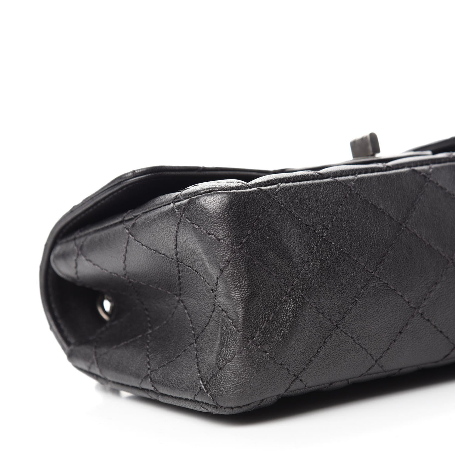 Chanel Goatskin Quilted 2.55 Reissue Mini Flap Dark Silver 6 of 11