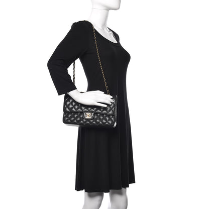 Chanel Caviar Quilted Medium Double Flap Black 2 of 12