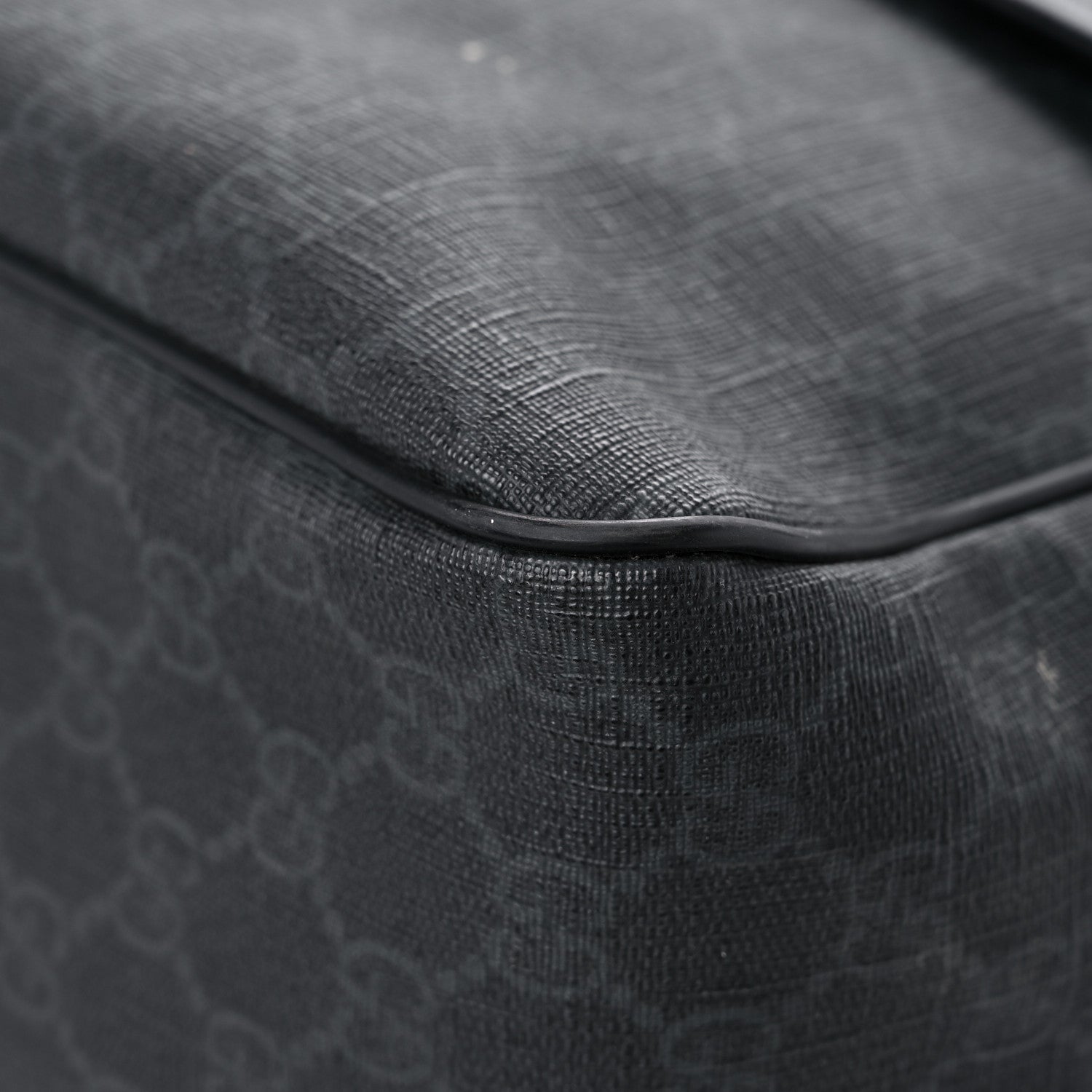Gucci GG Plus Monogram Medium Flap Messenger Bag Black 8 of 17