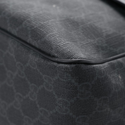 Gucci GG Plus Monogram Medium Flap Messenger Bag Black 8 of 17