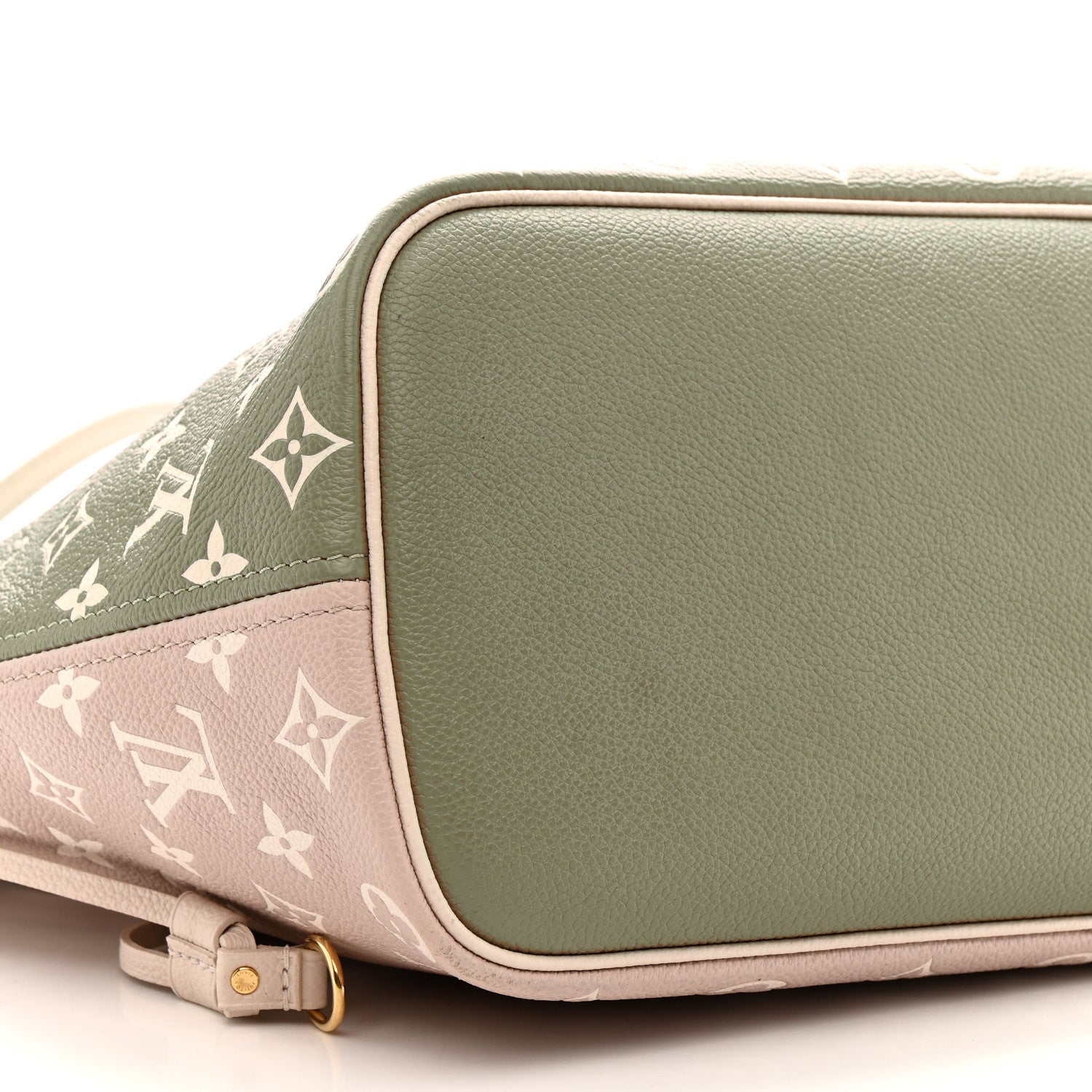 Louis Vuitton Empreinte Monogram Spring In The City Neverfull MM Kaki Beige Cream 8 of 10
