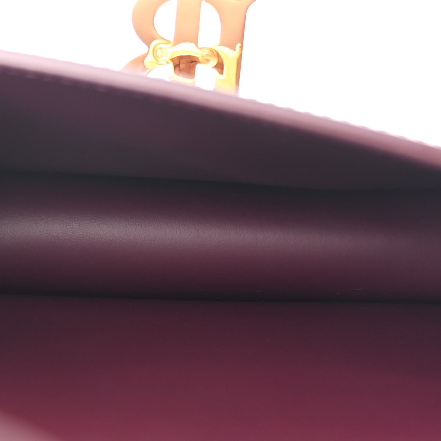 Calfskin Small TB Bag Deep Maroon