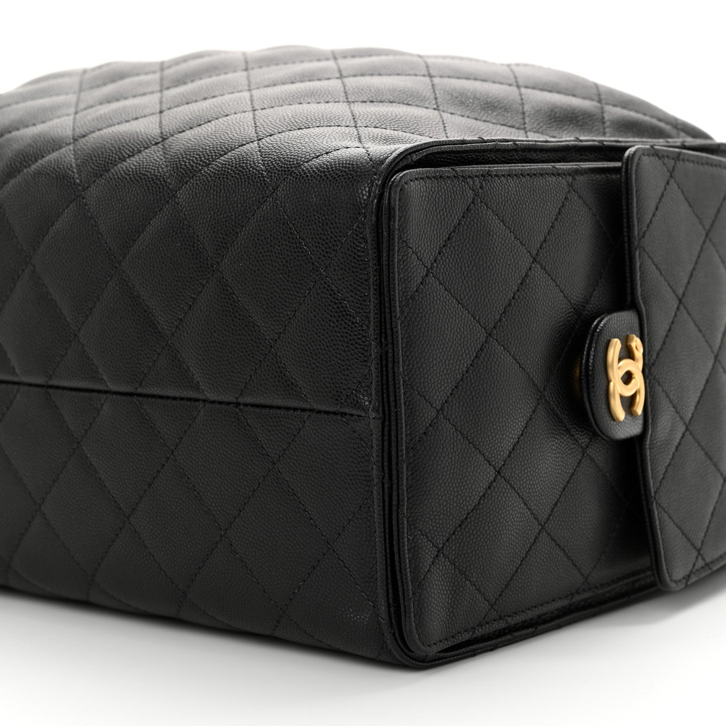 Caviar Quilted Large Chanel 25 Handbag Black