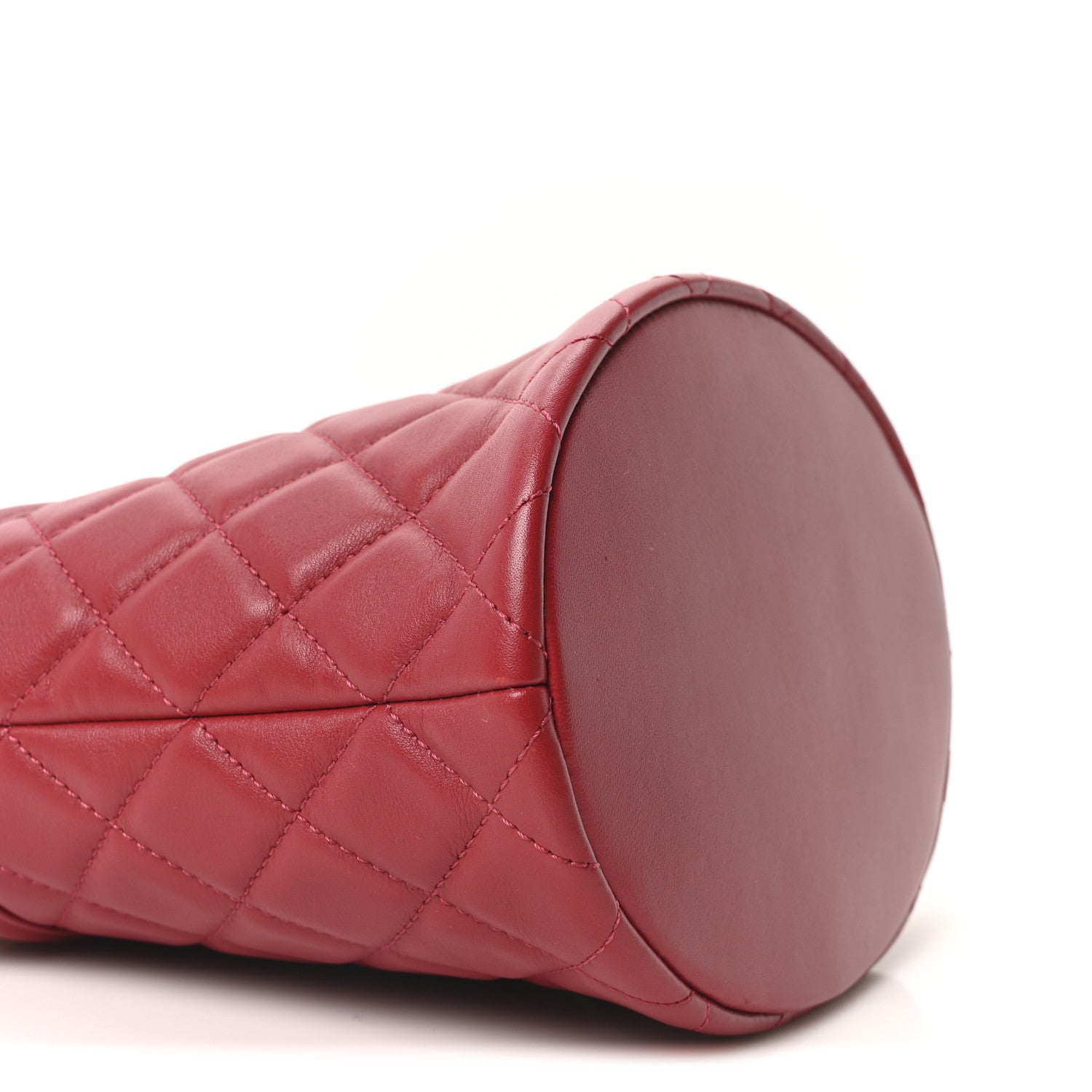 Chanel Calfskin Quilted Boy Bucket Bag Red 9 of 10