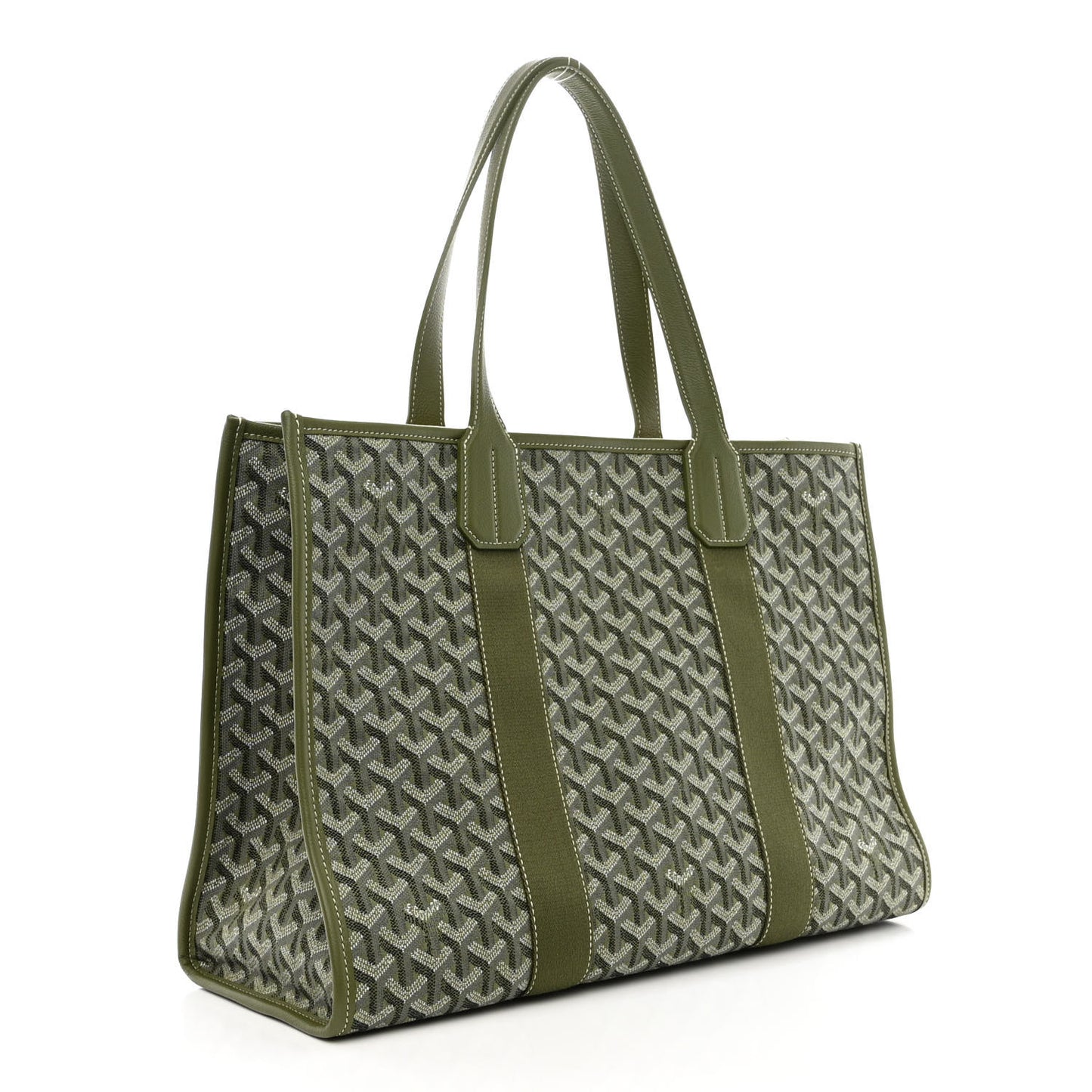Goyardine Villette MM Tote Khaki