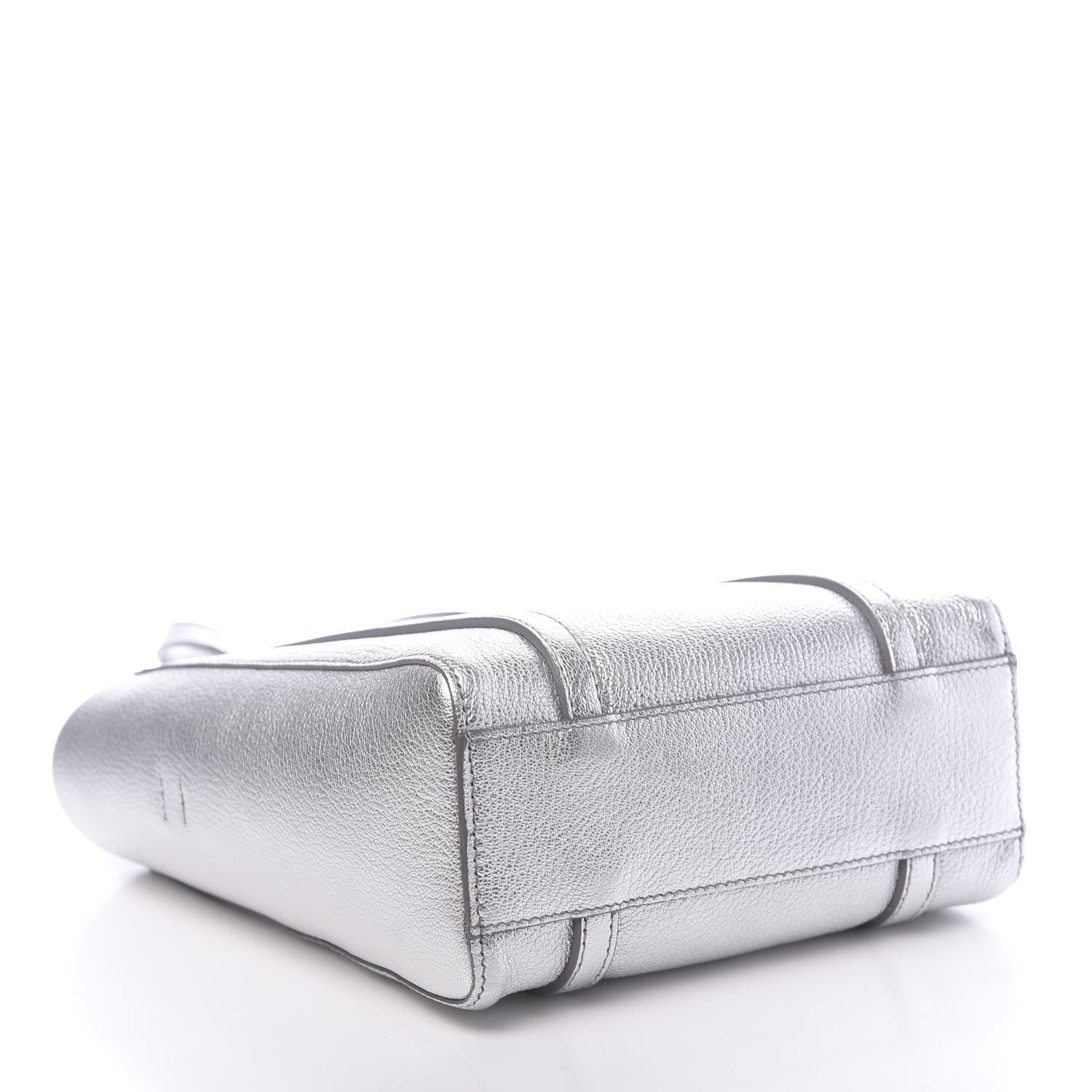 Balenciaga Metallic Goatskin Logo XXS Everyday Tote Argent Black 4 of 9