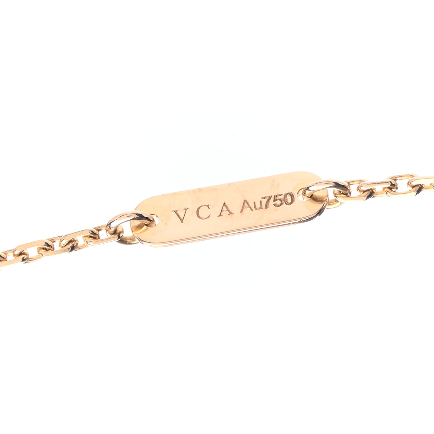 Van Cleef & Arpels 18K Yellow Gold Diamond Malachite Vintage Alhambra Pendant Necklace 5 of 7