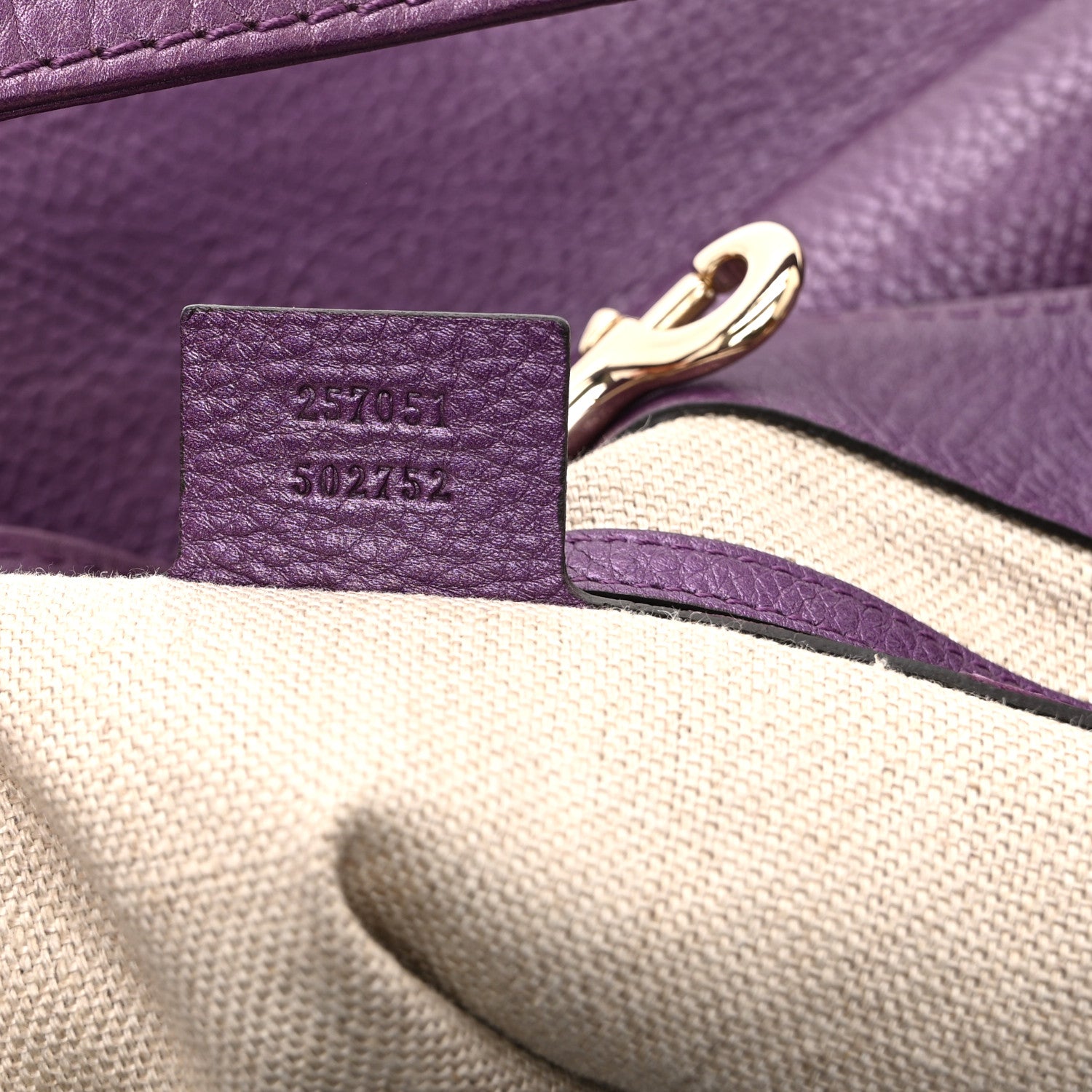 Gucci Pebbled Calfskin Greenwich Tote Purple 1827681 – FASHIONPHILE