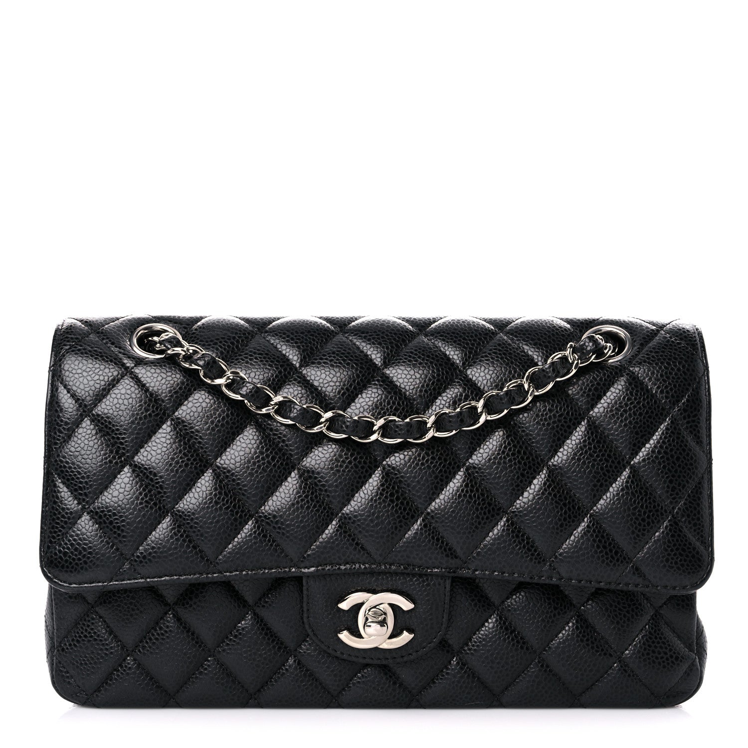 Chanel Caviar Quilted Medium Double Flap Black 1 of 10