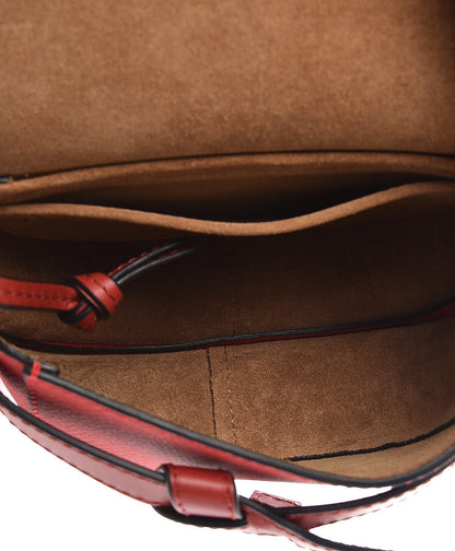 Loewe Grained Calfskin Mini Gate Crossbody Bag Scarlet Burnt Red 5 of 7