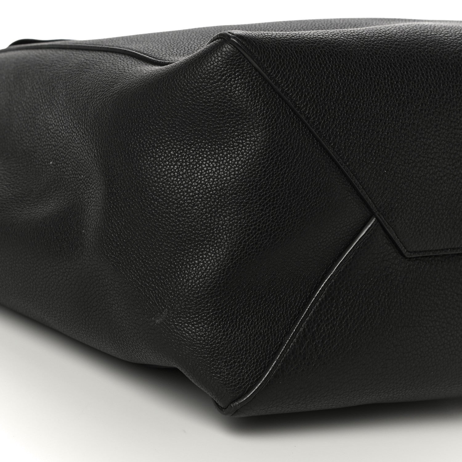 Celine Soft Grained Calfskin Medium Belt Cabas Phantom Black 8 of 13