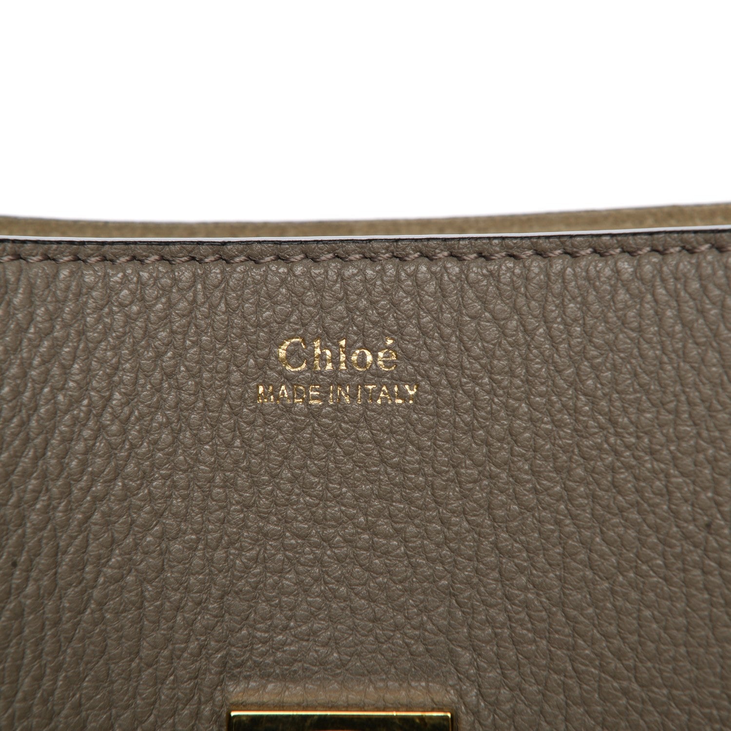 Chloe Grained Lambskin Mini Drew Shoulder Bag Motty Grey 6 of 6
