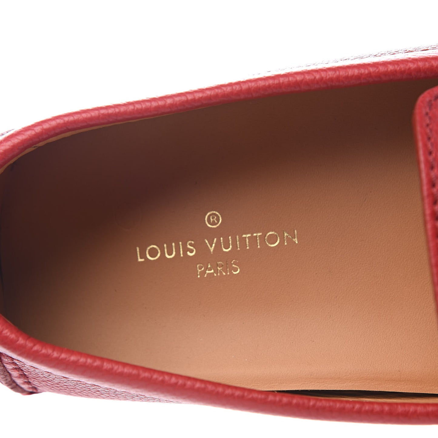 Calfskin Mens Monte Carlo Car Shoe Moccasin Loafers 9 Red