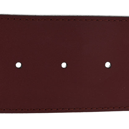 Gucci Calfskin Crystal Double G 55mm Belt 85 34 Burgundy 4 of 6