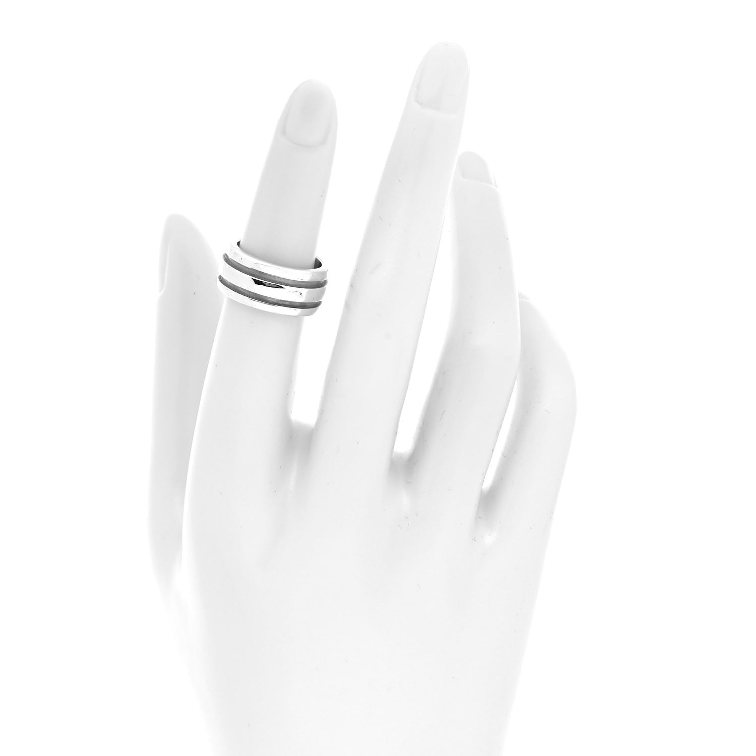 Tiffany Sterling Silver Atlas Groove Band Ring 49 5 2 of 4